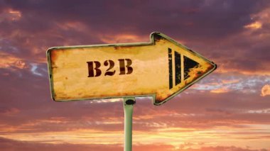 Sokak İşareti B2b Yolu