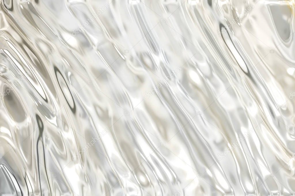 Metallic silver wavy background. 