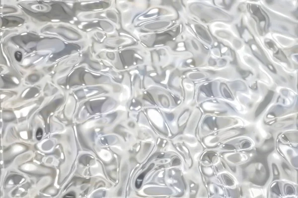 Metallic silver wavy background. — Stock Photo, Image