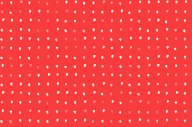 Kırmızı Arka Grubundaki Soyut Beyaz Kalpler