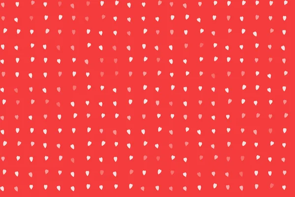Corazones blancos abstractos sobre fondo rojo —  Fotos de Stock