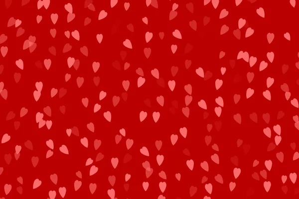 Abstrakta Vita Hjärtan Röd Bakgrund — Stockfoto