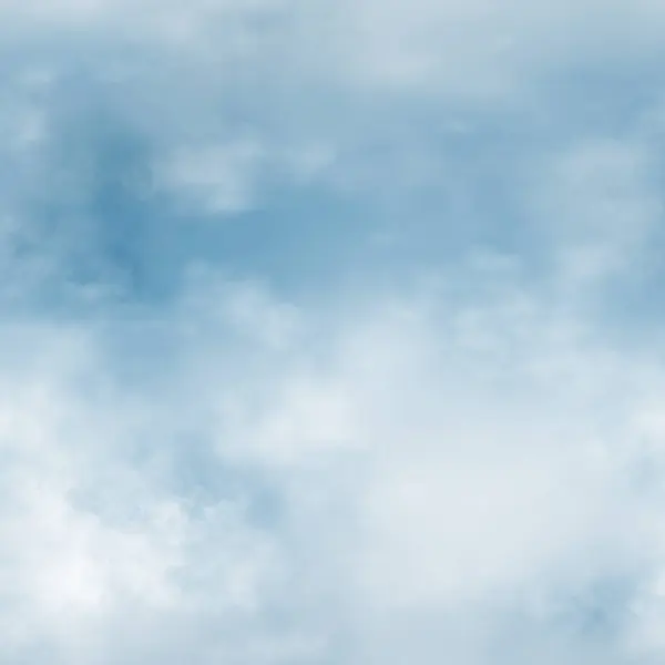White clouds and blue sky seamless stock illustration. Clouds blue pattern.