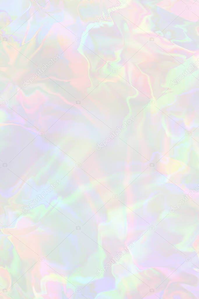 Pastel colored holographic gradient background