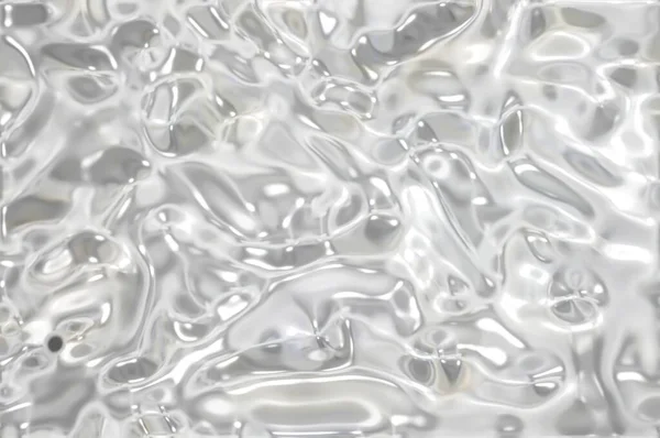 Metallic Silver Wavy Background — Stock Photo, Image