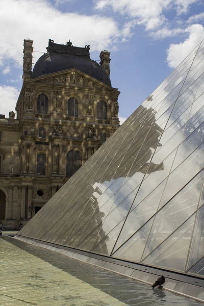 Paris France Louvre Museum Facade July 11Th 2018 Museum Has — Stock Photo, Image