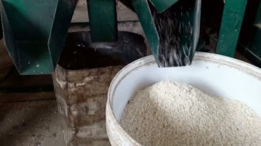 Pirinç değirmenleri çalışıyoruz.