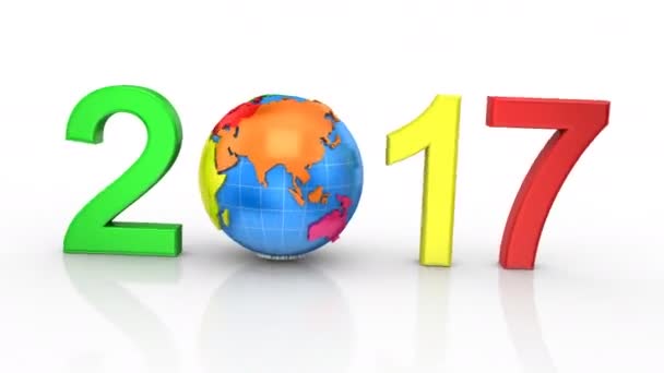 Año Nuevo 2017 — Vídeo de stock