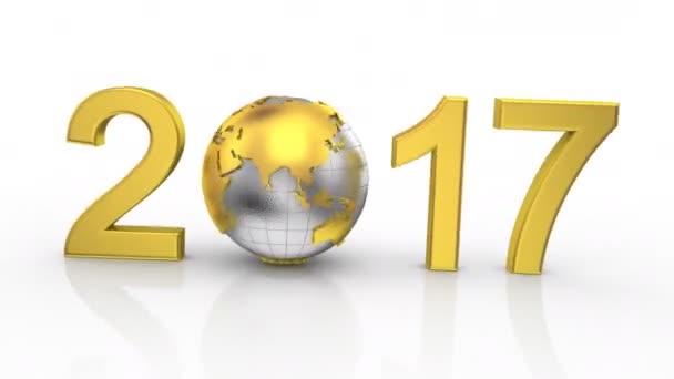 Neues Jahr 2017 — Stockvideo