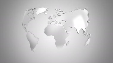 Dünya Haritası bir küre döner