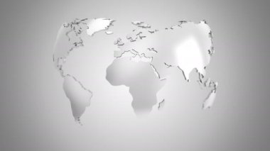 Dünya Haritası bir küre döner