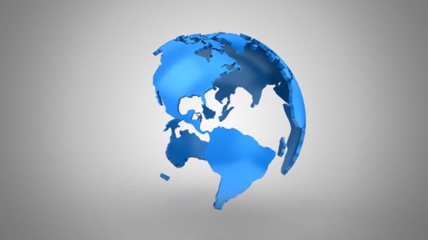 创建一个旋转的地球 — 图库视频影像