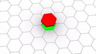 Altıgen yanarak bahislerin doğru animasyon