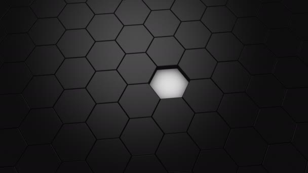 Animering av hexagoner — Stockvideo