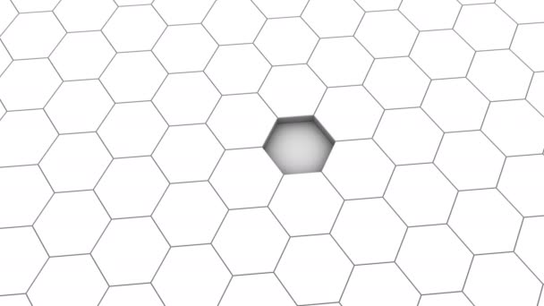 Animation of Hexagons — Stock Video