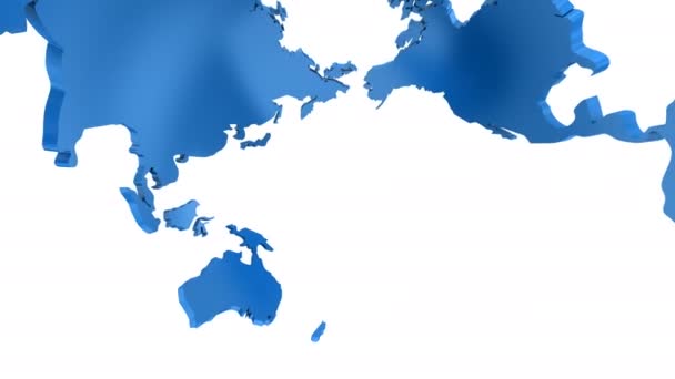 World Map se transforme en Globe. Un regard à l'intérieur — Video