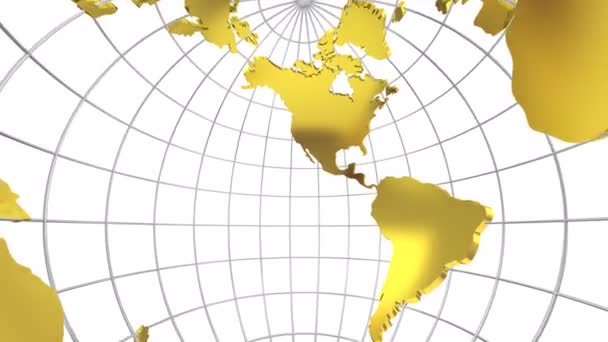 Rotation du Globe. Un regard à l'intérieur — Video