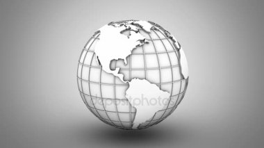 Dünya Haritası bir küre döner