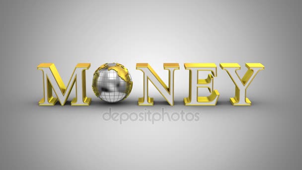 World Money Animation — Stock Video