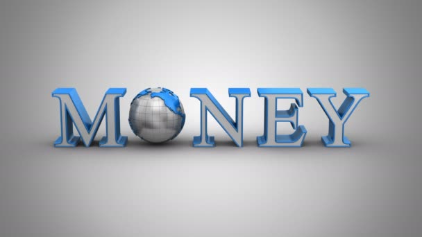 世界のお金のアニメーション — ストック動画