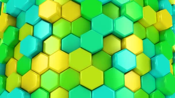 Les rayons de miel animés changent de couleur 