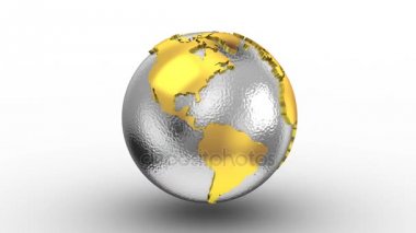 Dünya Haritası bir küre döner