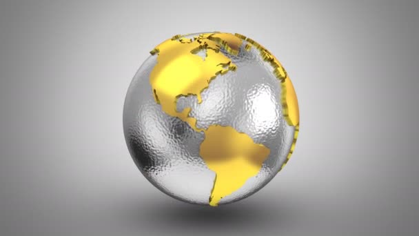 Mapa świata zamienia się w całym świecie — Wideo stockowe