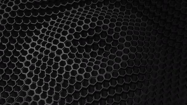 Background of Animated Hexagons — Stock Video