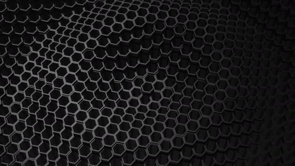 Background of Animated Hexagons — Stock Video