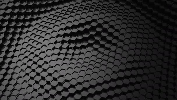 Background of Animated Hexagons — Stock Video