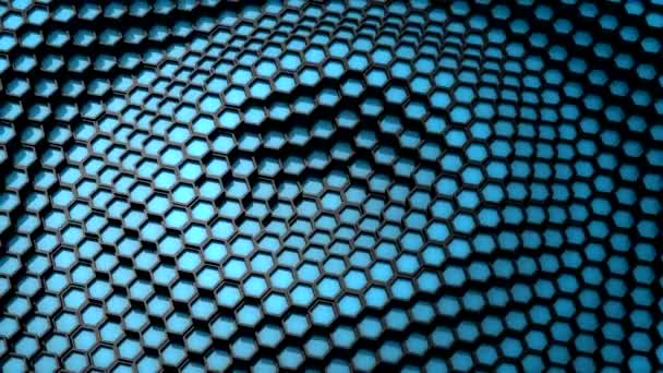 Background of Animated Hexagons — Stock Video