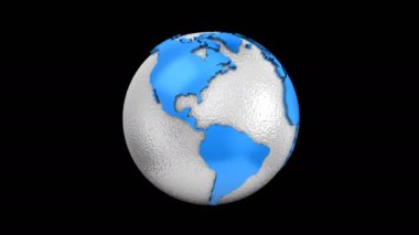Dünya Haritası bir küre döner