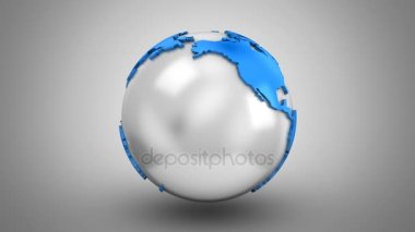 Dünya Haritası bir küre döner