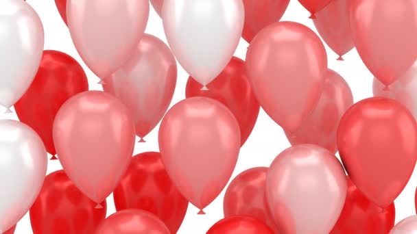 Luftballons steigen auf — Stockvideo