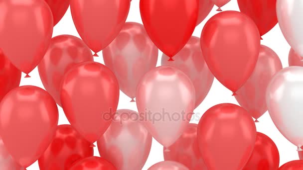 Ballonger som flyger upp — Stockvideo