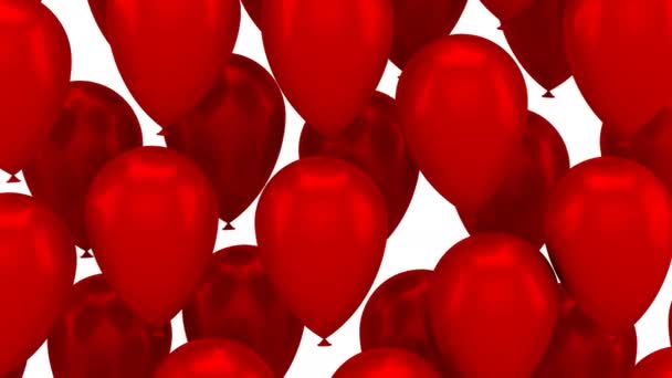 Luftballons steigen auf — Stockvideo