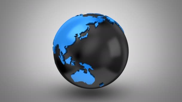 旋转的地球，循环 — 图库视频影像