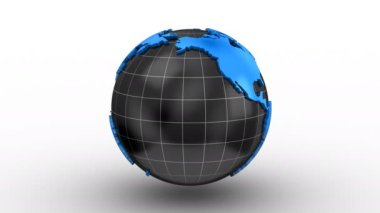 Dünya Haritası bir küre döner