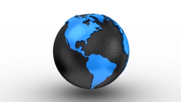 Schaffung eines rotierenden Globus — Stockvideo