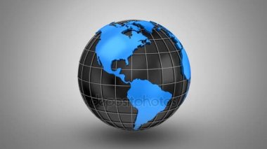 Dünya Haritası bir küre döner