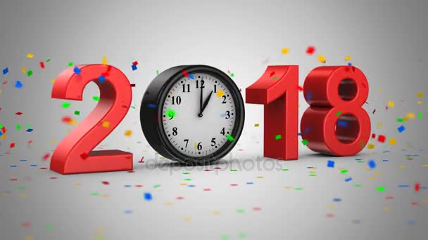 Ano Novo 2018 — Vídeo de Stock