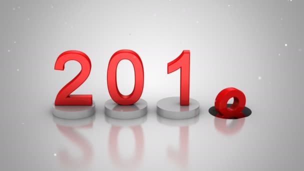 Año Nuevo 2018 — Vídeos de Stock