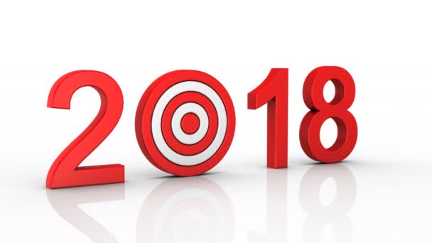 Año Nuevo 2018 — Vídeos de Stock