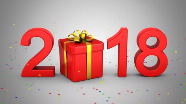 Новий рік-2018 — стокове відео