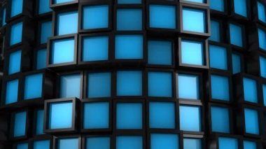 Arka plan kareler. Soyut arka plan, 2 1, döngü, 4 k, oluşturulan 3d animasyon