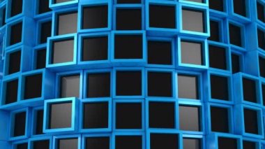 Arka plan kareler. Soyut arka plan, 2 1, döngü, 4 k, oluşturulan 3d animasyon