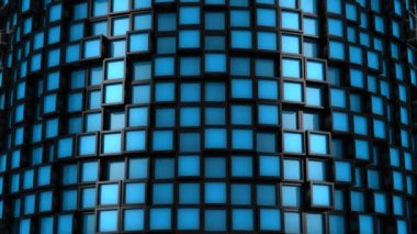 Arka plan kareler. Soyut arka plan, 2 1, döngü, 4 k, oluşturulan 3d animasyon