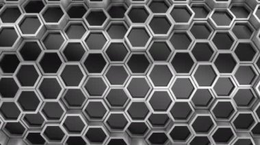 Altıgen yanarak bahislerin doğru kökenli. Soyut arka plan, 2 1, döngü, 4 k, oluşturulan 3d animasyon