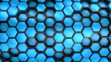 Altıgen yanarak bahislerin doğru kökenli. Soyut arka plan, 2 1, döngü, 4 k, oluşturulan 3d animasyon