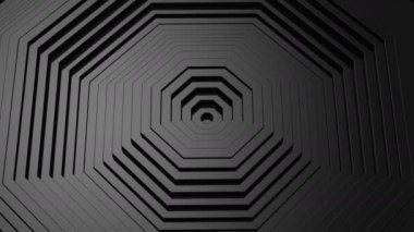 Sekizgen kökenli. Arka plan, 4 k, oluşturulan 2 1, döngü (301-600 kare), 3d animasyon